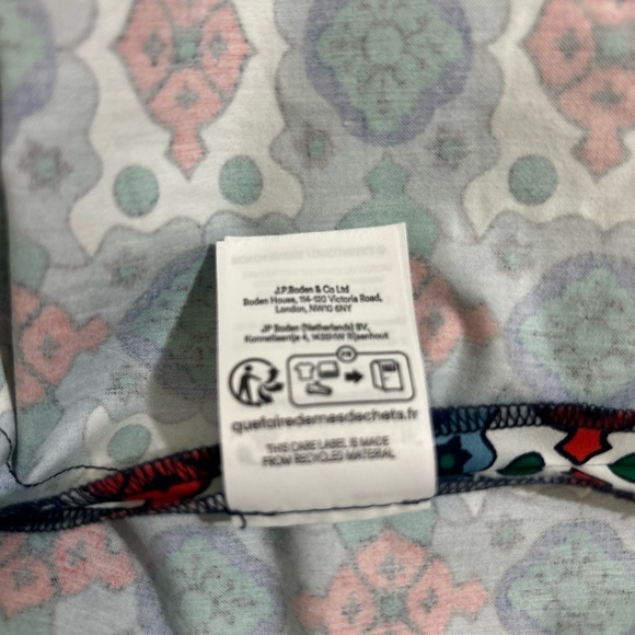 Boden Red and White Pleated Mini Skater Skirt - Picture 7 of 7